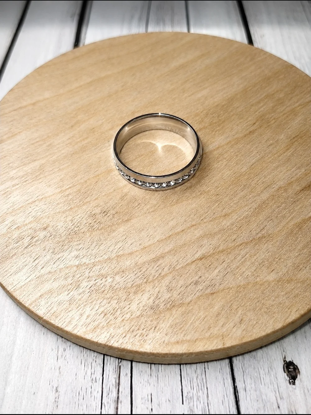 Men's Wedding Band Ring Tungsten With CZ